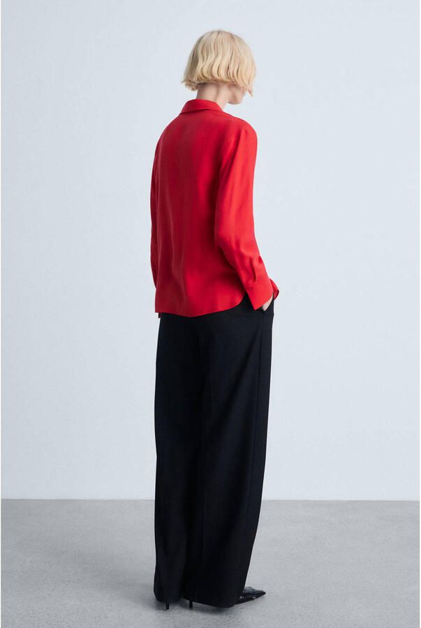 Mango blouse rood - Foto 2