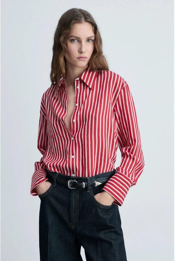Mango blouse rood - Foto 1