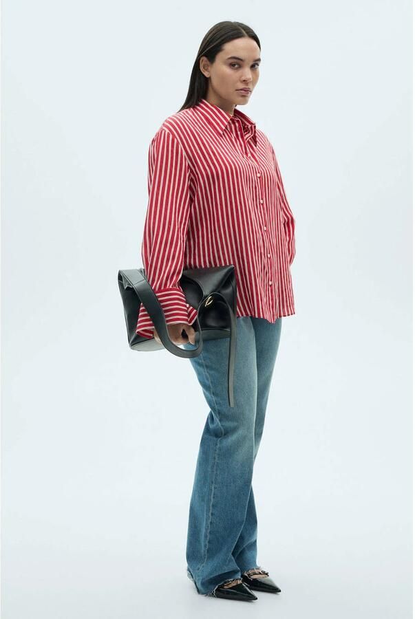 Mango blouse rood - Foto 3