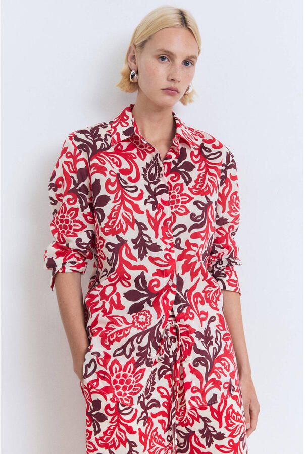 Mango blouse rood