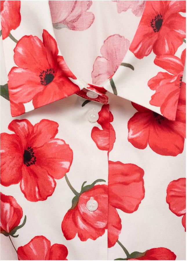 Mango blouse rood - Foto 2