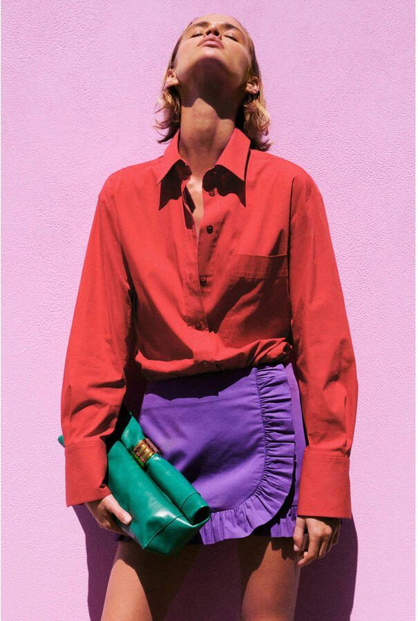 Mango blouse rood