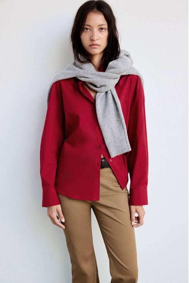 Mango blouse rood