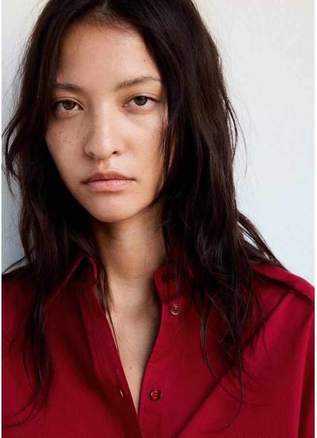 Mango blouse rood - Foto 2