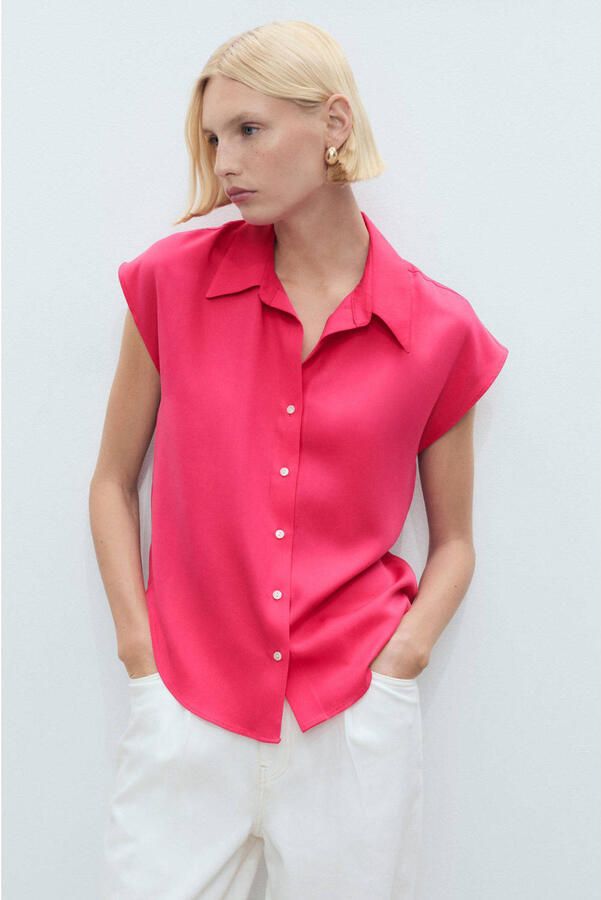 Mango blouse roze - Foto 1