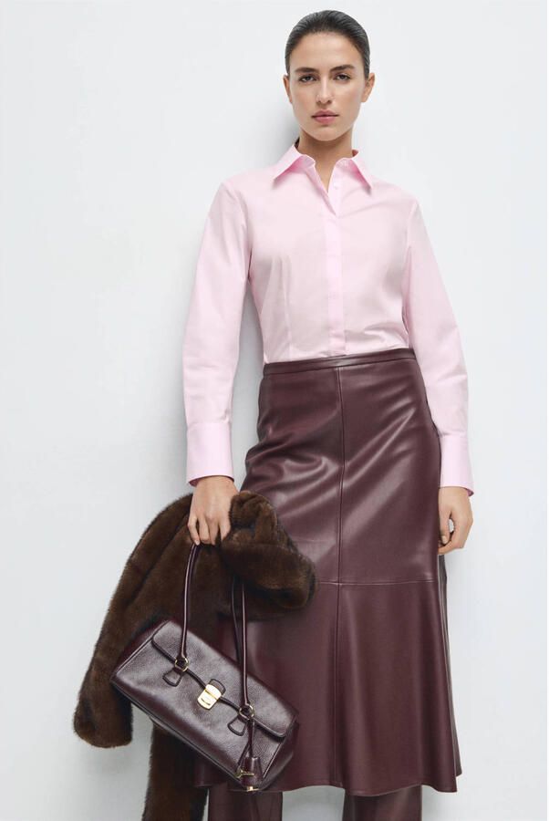 Mango blouse roze