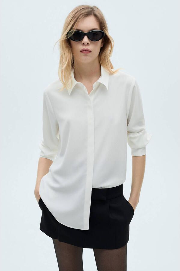 Mango blouse wit