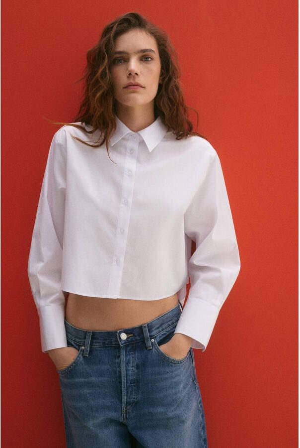 Mango blouse wit - Foto 1