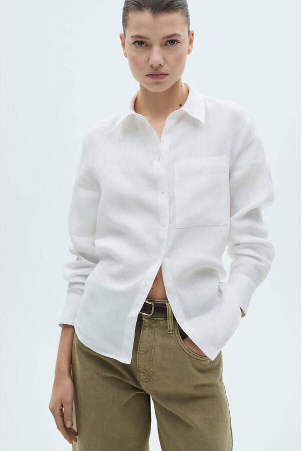 Mango blouse wit