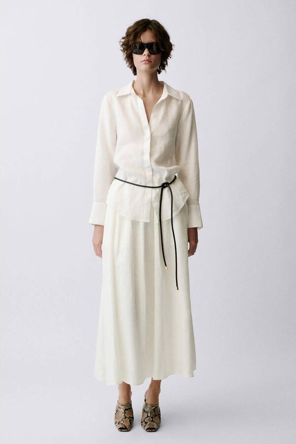 Mango blouse wit - Foto 2