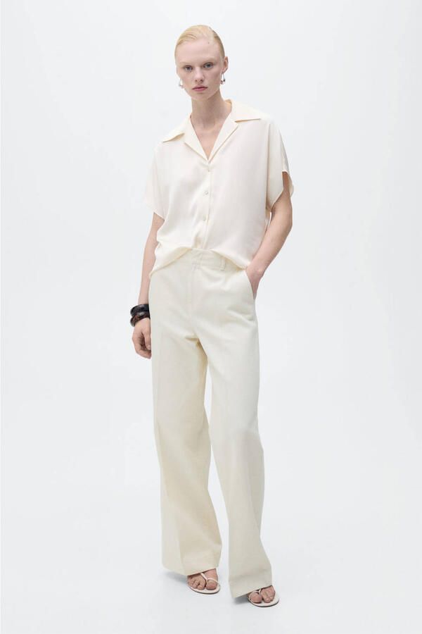 Mango blouse wit - Foto 3