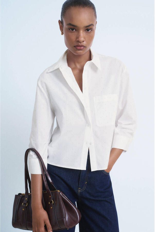 Mango blouse wit
