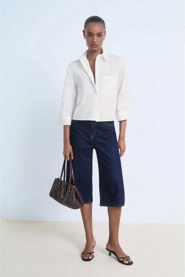 Mango blouse wit - Foto 3