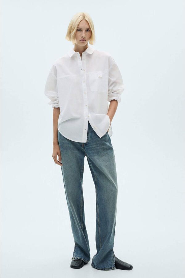 Mango blouse wit - Foto 3