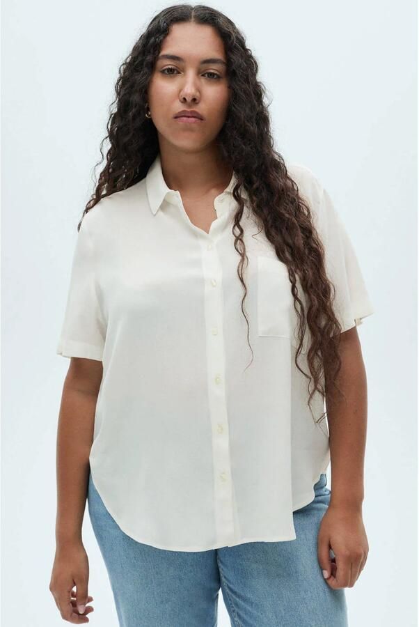 Mango blouse wit