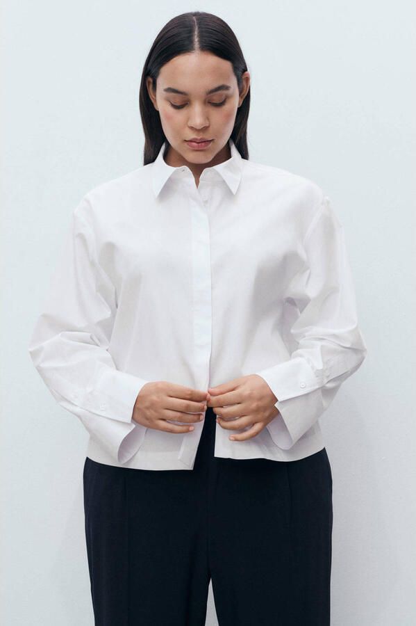 Mango blouse wit - Foto 3