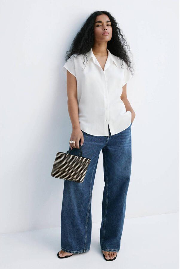 Mango blouse wit - Foto 3