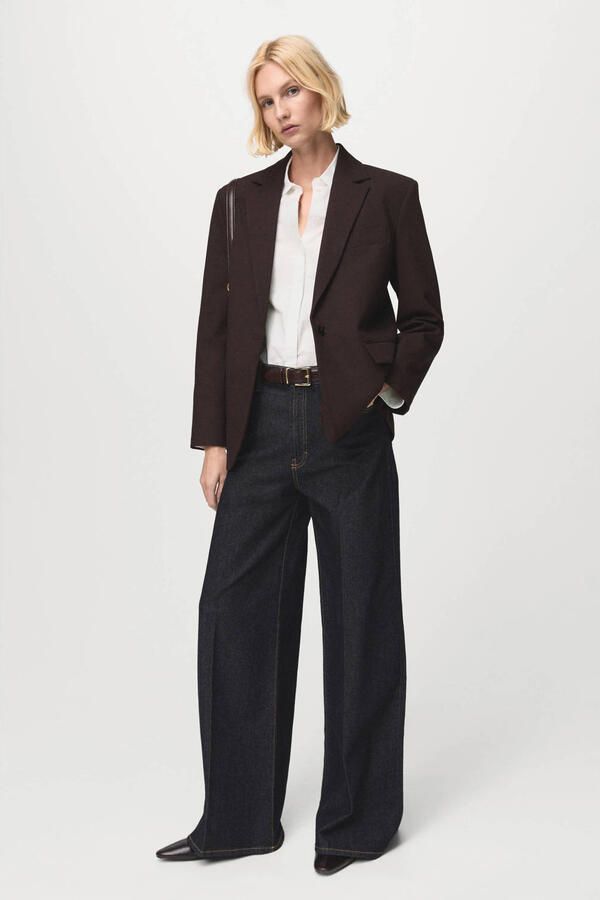Mango blouse wit - Foto 3