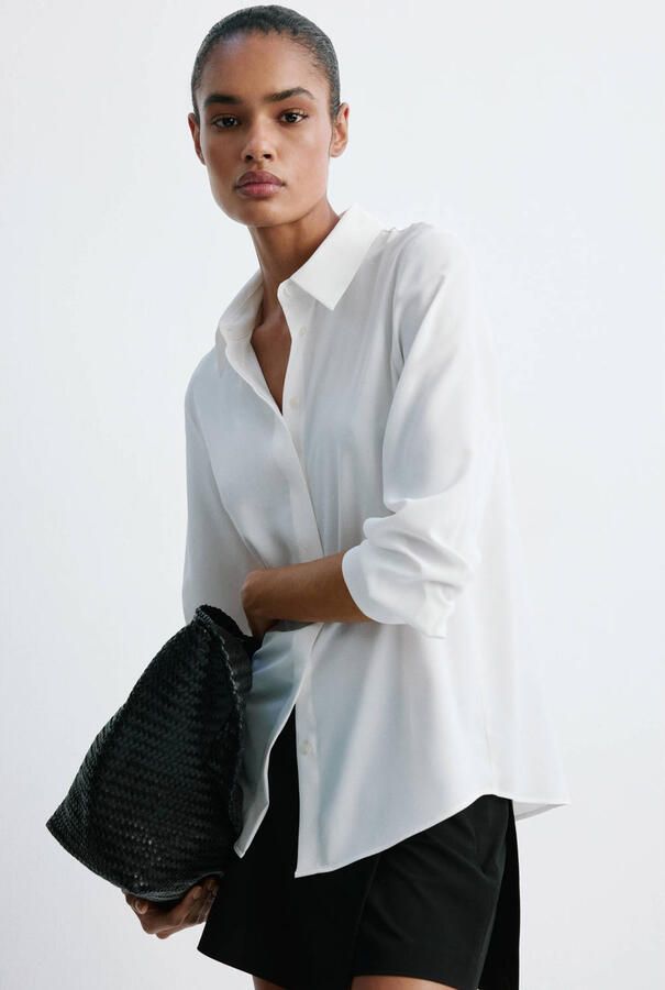 Mango blouse wit - Foto 2