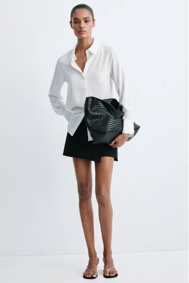 Mango blouse wit - Foto 3