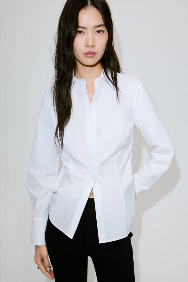 Mango blouse wit