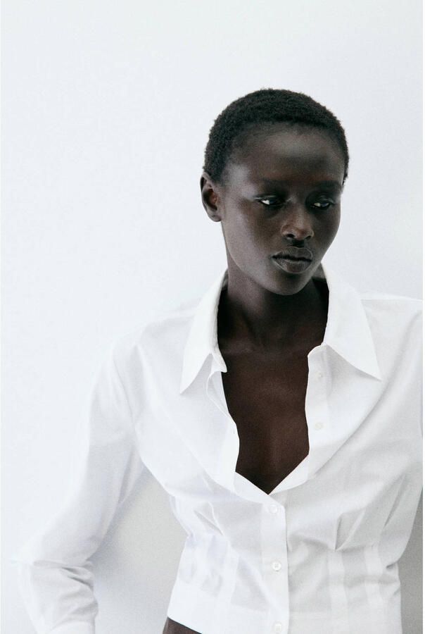 Mango blouse wit