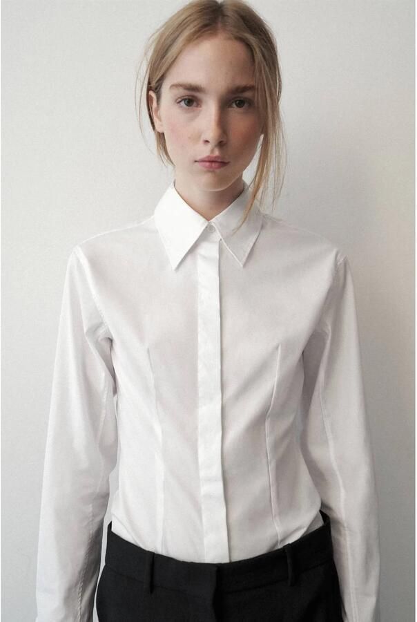 Mango blouse wit