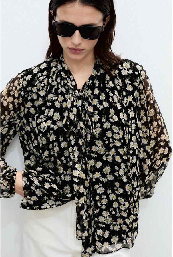 Mango blouse zwart