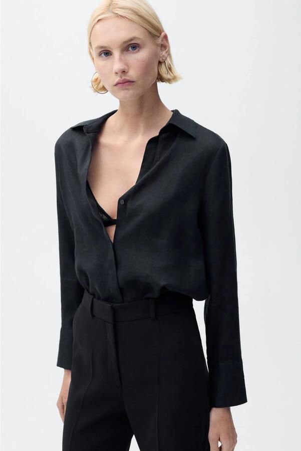 Mango blouse zwart