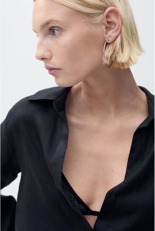 Mango blouse zwart - Foto 3