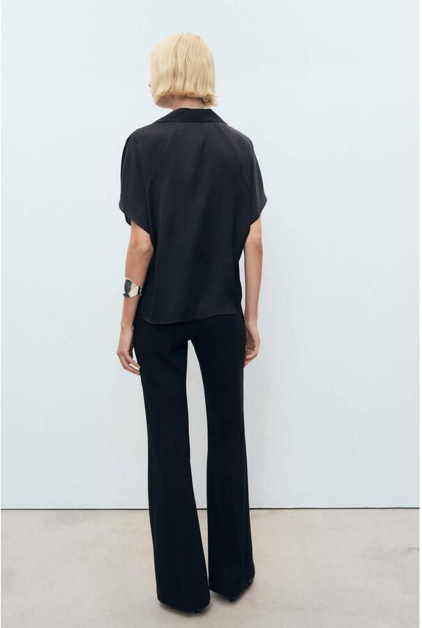 Mango blouse zwart - Foto 3