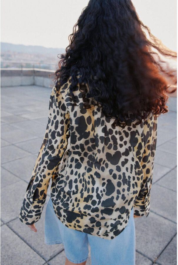 Mango blouse zwart - Foto 3