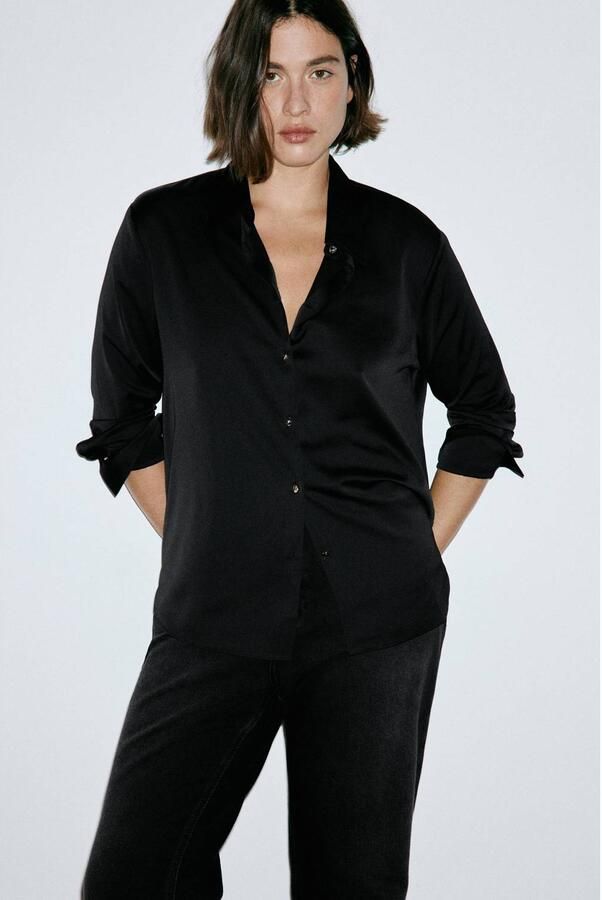 Mango blouse zwart