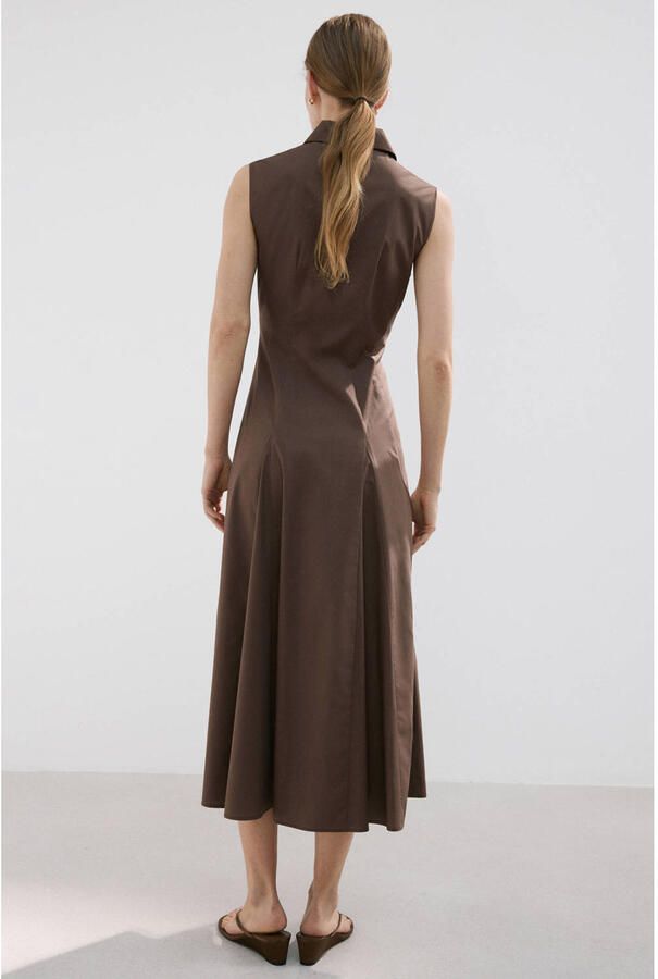 Mango blousejurk bruin - Foto 3