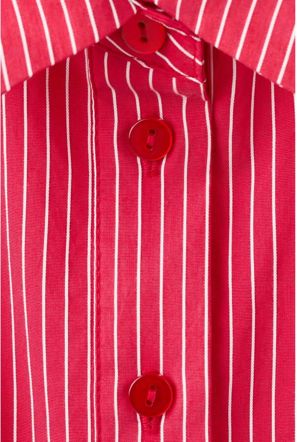 Mango blousejurk met krijtstreep rood - Foto 2