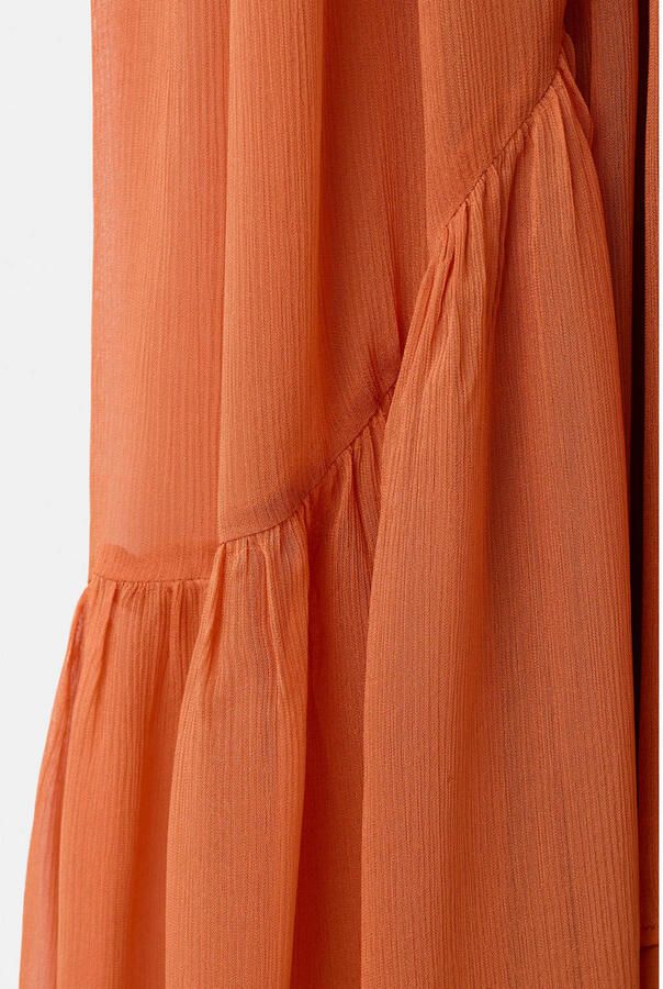 Mango blousejurk oranje - Foto 3