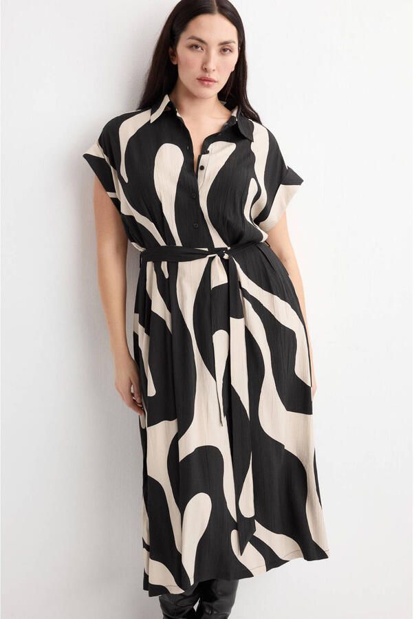 Mango blousejurk zwart