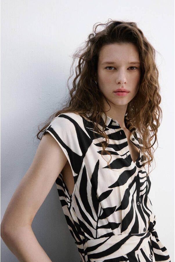 Mango blousejurk zwart - Foto 2