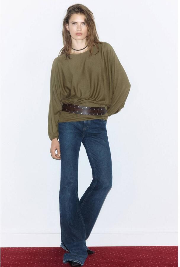 Mango blousetop groen - Foto 2