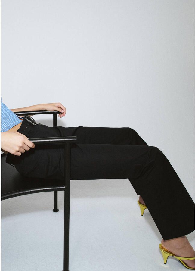 Mango bootcut broek zwart - Foto 2