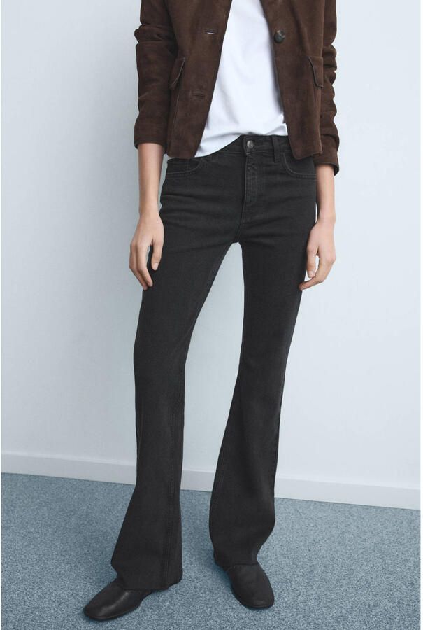 Mango bootcut jeans black denim