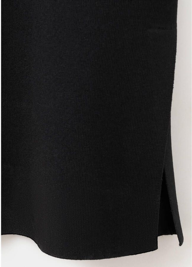 Mango bootcut regular waist broek zwart - Foto 2