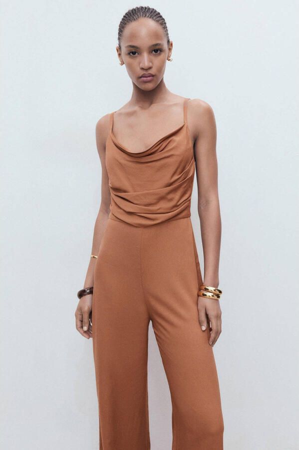 Mango bruin jumpsuit - Foto 1
