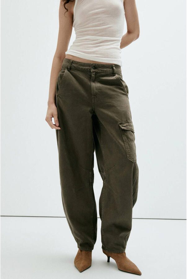 Mango cargo jeans kaki - Foto 4