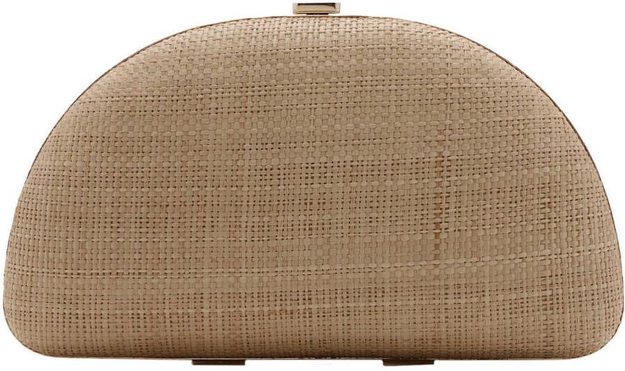 Mango clutch beige