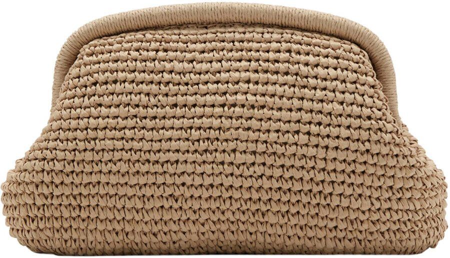Mango clutch beige