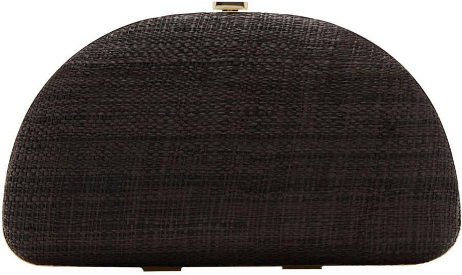 Mango clutch donkerbruin