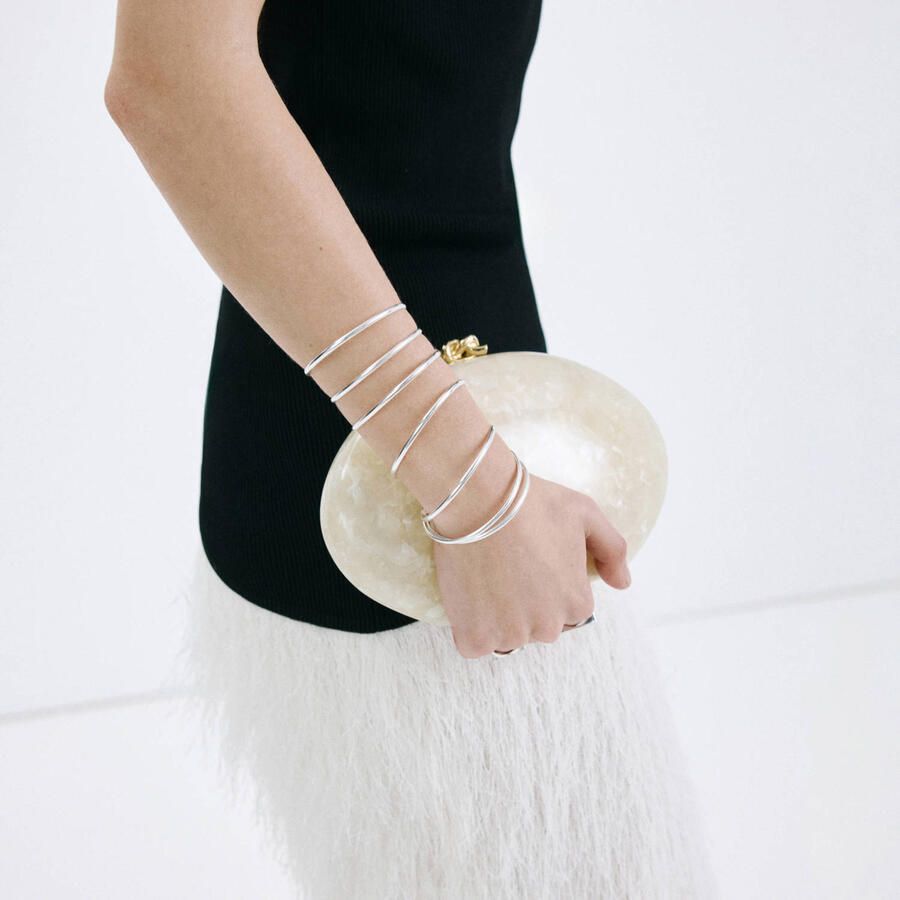 Mango clutch ecru - Foto 2