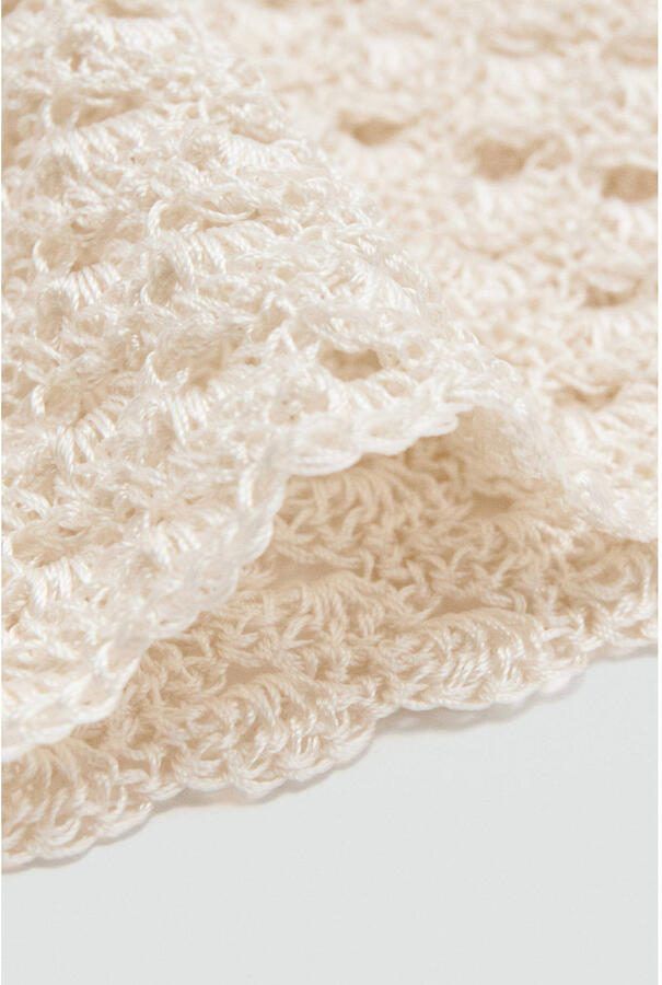 Mango crochet muts beige - Foto 2