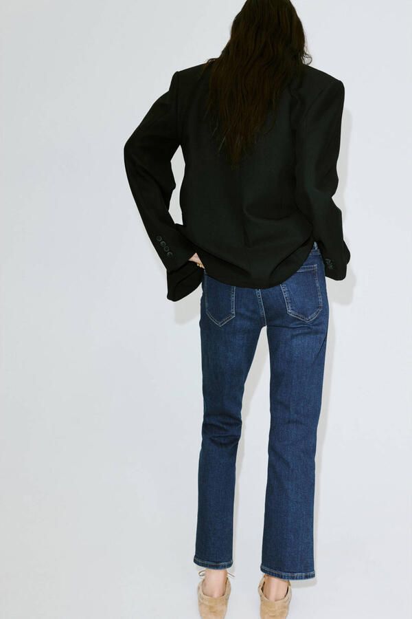 Mango cropped flared jeans mediumblauw - Foto 2